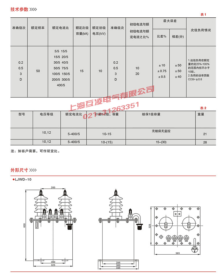 參數(shù)外形圖